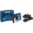 Perforateur 18 V GBH 18V-21 Professional + 2 batteries Procore 4 Ah + chargeur en coffret L-BOXX 136 BOSCH 061191110 photo du produit