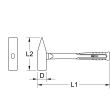 Masse BRONZEPLUS manche hickory 2500 g 900 mm KS TOOLS 963.2030 photo du produit Secondaire 1 S