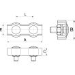 Serre câble plat double A4 10 mm boîte de 5 ACTON 6490810 photo du produit Secondaire 1 S