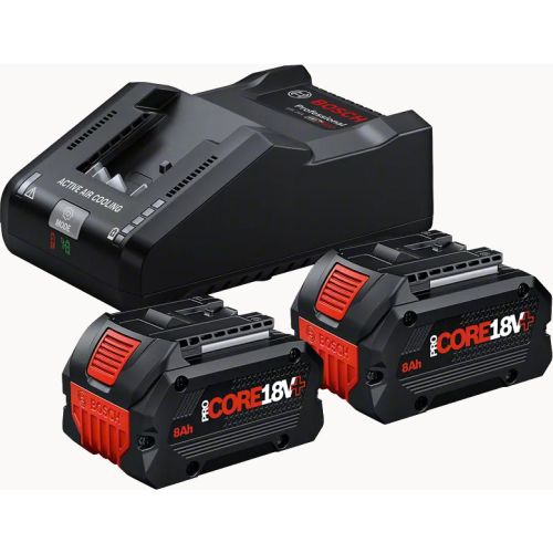 Pack de 2 batteries ProCORE18V 8.0Ah + chargeur GAL 18V 160 - BOSCH - 1600A02X03 pas cher