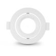 Support plafond rond orientable D 90 mm blanc MIIDEX LIGHTING 77041 photo du produit Secondaire 1 S