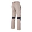 Pantalon de travail homme DYNAMIC FIT C/P écru/noir T48 MUZELLE DULAC DYNPNH22EC48 photo du produit Secondaire 1 S