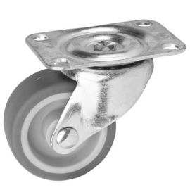 Galet Guitel sur platine rectangulaire gris 35 mm - 705532 pas cher Principale M