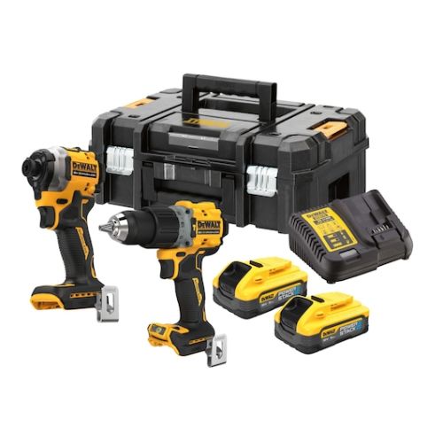 Pack 2 outils 18 V XR (DCD805 + DCF850) + 2 batteries 5 Ah + chargeur + coffret T-STAK DEWALT DCK2050H2T-QW photo du produit