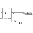 Massette BRONZEPLUS manche tri-matière 1000 g 400 mm KS TOOLS 963.2061 photo du produit Secondaire 1 S