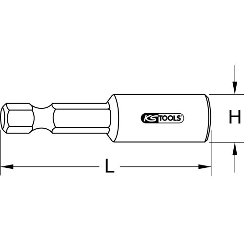 Embout pour goujon 1/4'' M8 KS TOOLS 122.2106 photo du produit Secondaire 1 L