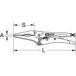 Pince &eacute;tau &agrave; bec long 0 - 25 mm KS TOOLS 115.1177 photo du produit Secondaire 2 S