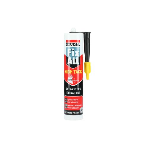 Mastic colle Fix All High Tacknoir cartouche 290ml - SOUDAL - 100272 pas cher