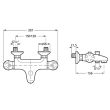 Mitigeur bain-douche thermostatique POLO monocommande ROCA WM3120T3ZC0C300 photo du produit Secondaire 1 S