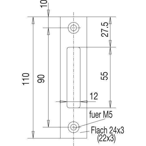 Jeu de 2 g&acirc;ches 24 x 3 mm pour p&ecirc;ne basculant haut et bas HERACLES WSS017422400426 photo du produit Secondaire 2 L