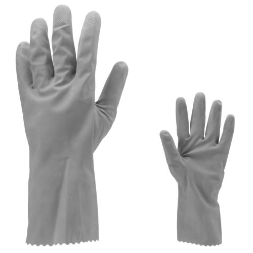 Gants ménage latex floqué coton