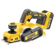 Rabot 18 V XR + 2 batteries 5 Ah + chargeur + coffret TSTAK + sac à poussière DEWALT DCP580P2T-QW photo du produit Secondaire 1 S