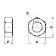 Écrou hexagonal A2 ISO 4032 M10 boîte de 100 - ACTON - 6261110 pas cher Secondaire 2 S