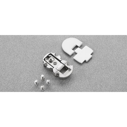 Charni&egrave;re centrale avec cache PACTA blanc - SALICE - FRCK59RXXX1 pas cher