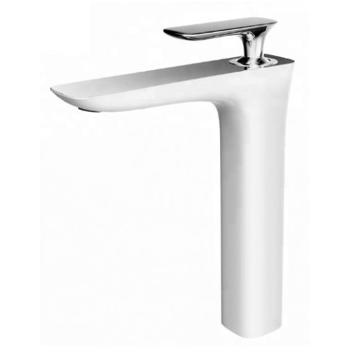 Robinet de lavabo surélevé blanc chromé ARGOLIDE - HUDOR - B1118434 pas cher Secondaire 1 L