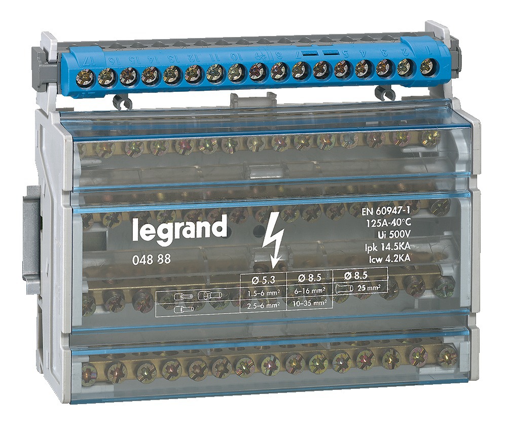 Шина 3l pen. Модульный распределительный блок Legrand 4п, 100 a. Кросс-модуль Legrand 04888. Кросс-модуль на din-рейку 1 фазный. Кросс модуль Legrand 4pх15.