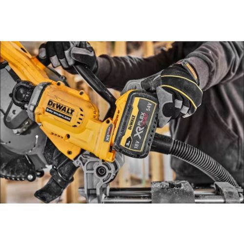 Scies à onglets 54 V XR FLEXVOLT 305 mm + batterie 9/3 Ah + chargeur DEWALT DCS781X2-QW photo du produit Secondaire 34 L
