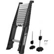 Echelle t&eacute;lescopique automatique PRIME LINE 4,1m avec stabilisateur et pied - TELESTEPS - TEL-72241STAB/PPS pas cher