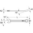 Clé mixte CHROMEPLUS Œil incliné 15° 11 mm KS TOOLS 518.0611 photo du produit Secondaire 1 S