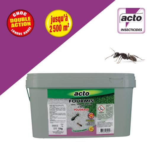 Seau poudre fourmis poudrage 5 kg ACTO INSECTICIDES FOUR15 photo du produit Secondaire 1 L
