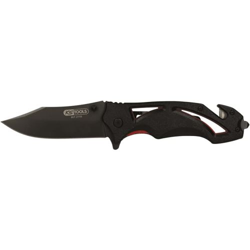 Couteau de poche coupe ceinture et brise vitre 206 mm KS TOOLS 907.2118 photo du produit