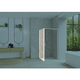 Paroi de douche retour fixe SMART DESIGN Kinedo 90 cm profil&eacute; blanc verre transparent - PA90294BTNE photo du produit Principale M