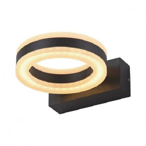 Applique murale LED RING 12 W gris anthracite IP54 4000 K rond MIIDEX LIGHTING 67751 photo du produit