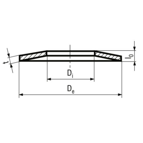 Rondelle &agrave; plateau Bossard 10,2 x 20 x 0,5 mm Brut BN1375 - 1147080 photo du produit Secondaire 1 L