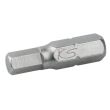 Boîte de 5 embouts de vissage 6 pans longueur 25 mm 1/4'' 4 mm KS TOOLS 911.2259 photo du produit