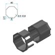 Adaptateurs pour moteurs diamètre 35 mm tobe octogonal 40 agrafage intériueur CHERUBINI A3505_0502 photo du produit