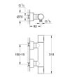 Mitigeur de douche thermostatique GROHTHERM 3000 Cosmopolitan GROHE 34274000 photo du produit Secondaire 1 S