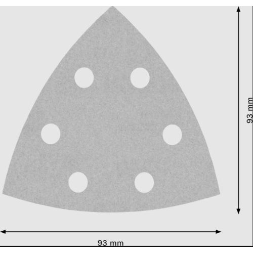 Bosch Expert C470 Papier de Verre pour Ponceuse Triangulaire, 93