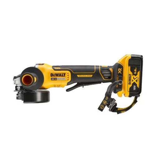 Meuleuse d'angle 18 V XR + 2 batteries 5 Ah + chargeur mutlivoltage + coffret TSTAK DEWALT DCG406P2LRT-QW photo du produit Secondaire 2 L