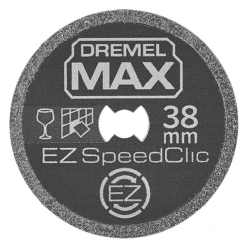 Disque à tronçonner MAX S545 diamant EZ SPEEDCLIC D38mm - Dremel - 2615S545DM pas cher
