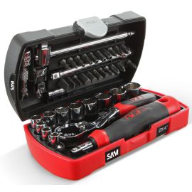 Coffret pocket de serrage/vissage 39 outils + pince multi-fonctions Sam outillage - POCKET-RJ photo du produit Principale M