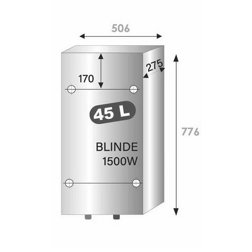 Chauffe-eau électrique blindé VELIS EVO multiposition blanc 45L - ARISTON - 3623376 pas cher Secondaire 1 L