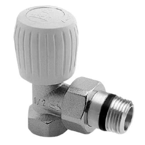 Robinet de radiateur équerre nickelé 3/4'' - ORKLI - 1135 pas cher