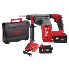 Perforateur SDS Plus 18V Milwaukee M18 CH-502C + 2 batteries 5 Ah + chargeur + coffret photo du produit Principale M