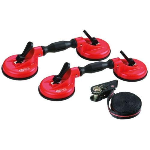 Jeu de ventouses double pour vitre ou pare-brise et sangle KS TOOLS 140.1010 photo du produit