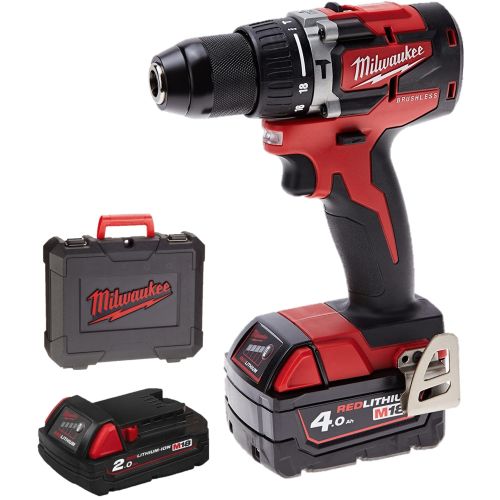 Perceuse visseuse à percussion 18V M18 CBLPD + 2 batteries (2 Ah et 4 Ah) + chargeur + coffret standard MILWAUKEE 4933472116 photo du produit Secondaire 1 L