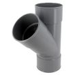 Culotte simple femelle-femelle à 45° D 200mm gris à coller – NICOLL - BB144 pas cher