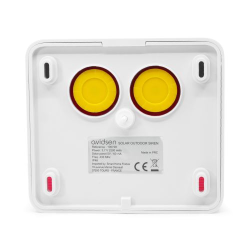 Sirène extérieure solaire pour alarme Skyda et HomeSecure - AVIDSEN - 100728 pas cher Secondaire 3 L