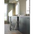 Cadre bas coulissant 2 niveaux avec porte bouteilles pour meuble 300 mm SIGE SPA 003G-300 photo du produit Secondaire 1 S