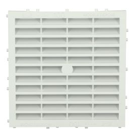 Grille de ventilation Nicoll carr&eacute;e sp&eacute;cial fa&ccedil;ade avec moustiquaire - M164 photo du produit Principale M