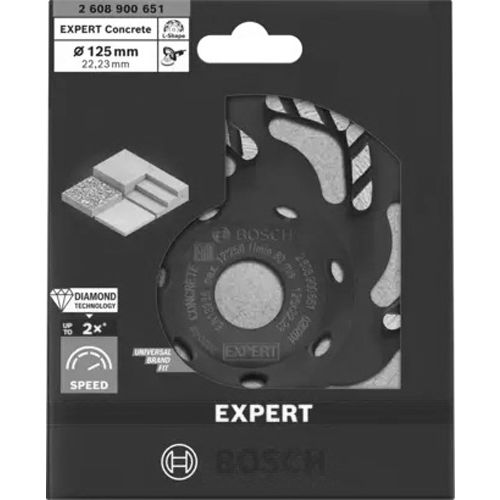 Meuleuse assiette diamant Expert Concrete - BOSCH EXPERT - 2608900651 pas cher Secondaire 5 L