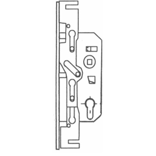 Montage à blanc FORGES 131 pour cylindre européen gauche - FICHET - 75428674 pas cher