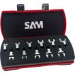 Coffret de 11 embouts dynamométriques 9x12 à fourche en mm - SAM OUTILLAGE - DFC0-J11 pas cher