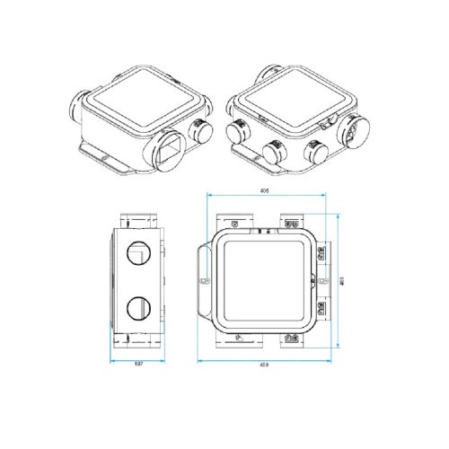 Kit VMC EasyHOME simple flux autorégrable compact ALDES 11026035 photo du produit Secondaire 1 L