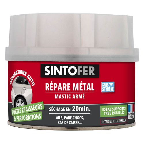 Sintofer mastic répare métal armé 170 ml SINTO 139900 photo du produit