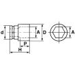 Douille à chocs impact camion 3/4'' courte 6 pans 23mm - SAM OUTILLAGE - NC-23 pas cher Secondaire 2 S